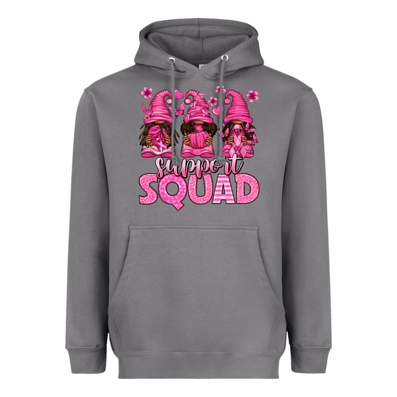 Breast Cancer Afro Gnomies Support Squad Heavyweight Hoodie by texasbilliewilder | Teevron
