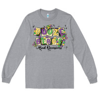 Heather Grey booze beads Long Sleeve Tee - MaliasSmallBusiness