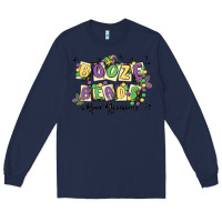 Navy booze beads Long Sleeve Tee - MaliasSmallBusiness