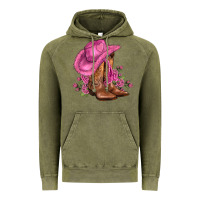 Vintage Olive valentines day boots cowgirl hat and roses Vintage Hoodie - AdoDesignShop