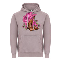 Vintage Zinc valentines day boots cowgirl hat and roses Vintage Hoodie - AdoDesignShop
