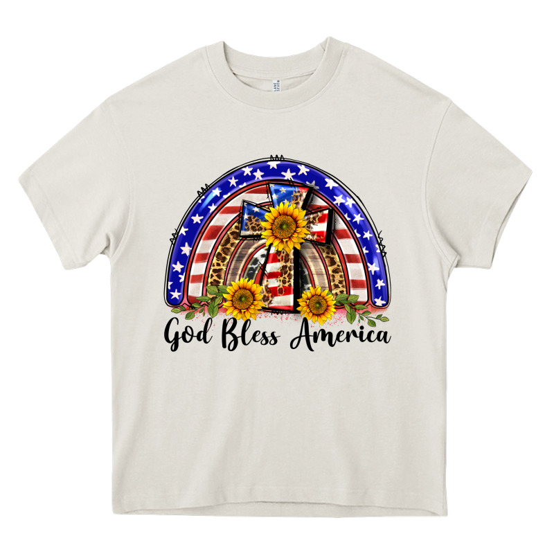 God Bless America  Rainbow Heavy Core Tee by BarkalooDesign | Teevron