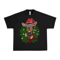 Black christmas wreath baby calf Urban Heavy Tee - BarkalooDesign