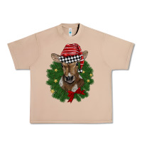 Burro christmas wreath baby calf Urban Heavy Tee - BarkalooDesign