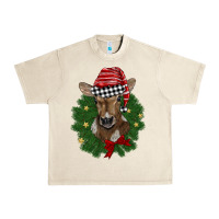 Sandshell christmas wreath baby calf Urban Heavy Tee - BarkalooDesign