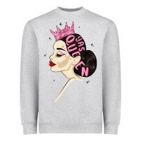 Heather Grey yas queen Heavyweight Sweatshirt - MaliasSmallBusiness
