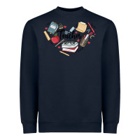Navy teacher Heavyweight Sweatshirt - MaliasSmallBusiness