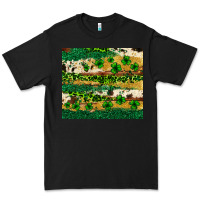 Black St. Patrick's Day leopard cowhide shamrock tumbler Premium Tee - Neo Western