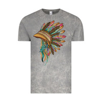 Cloud Rock indian leopard headdress Vintage Tee - BarkalooDesign