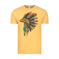 Vintage Mustard indian leopard headdress Vintage Tee - BarkalooDesign