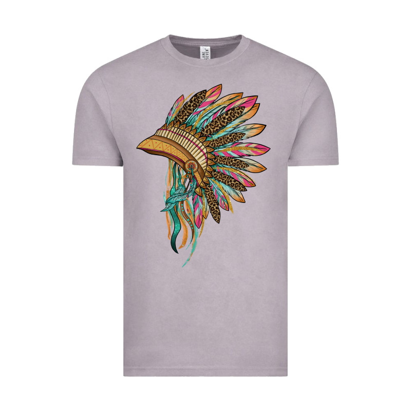 Indian Leopard Headdress Vintage Tee by BarkalooDesign | Teevron