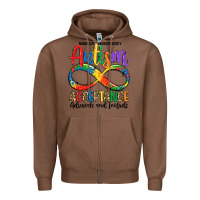 Chestnut autism acceptance Zipper Hoodie - LillyAllenDesigns