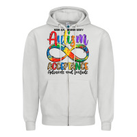 Dove Grey autism acceptance Zipper Hoodie - LillyAllenDesigns