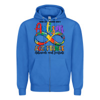True Royal autism acceptance Zipper Hoodie - LillyAllenDesigns