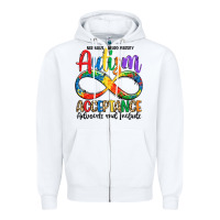 White autism acceptance Zipper Hoodie - LillyAllenDesigns