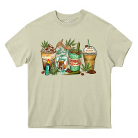 Mossy highly caffeinated coffee cups Heavy Core Tee - Zillion Design Studio