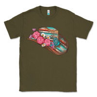 Army Green cowboy hat Classic Tee - AdoDesignShop