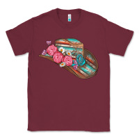 Burgundy cowboy hat Classic Tee - AdoDesignShop