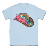 Dusty Blue cowboy hat Classic Tee - AdoDesignShop