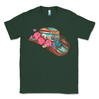 Sports Green cowboy hat Classic Tee - AdoDesignShop