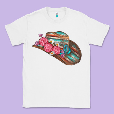 Cowboy Hat Classic Tee Designed By Adodesignshop