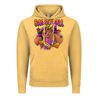 Vintage Mustard Basketball life afro girl sneakers Vintage Hoodie - RanaPortraitStore