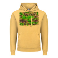 Vintage Mustard western leopard distressed background Vintage Hoodie - AdoDesignShop
