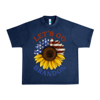 American Flag Sunflower Urban Heavy Tee | Teevron