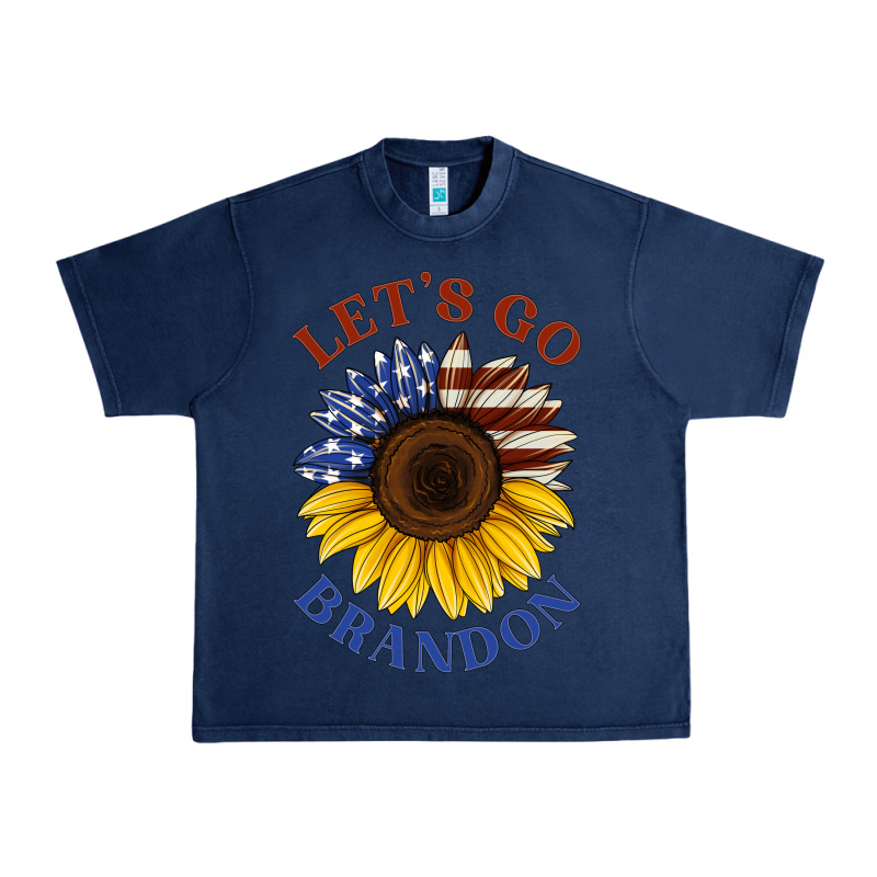 American Flag Sunflower Urban Heavy Tee by Jasminsmagicworld | Teevron