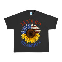 Pigment Black American flag sunflower Urban Heavy Tee - Jasminsmagicworld