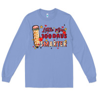 Colony Blue little miss 100 days smarter Long Sleeve Tee - MaliasSmallBusiness