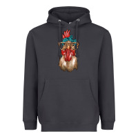 Smoke chicken with bandana and leopard Heavyweight Hoodie - texasbilliewilder