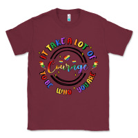 Burgundy gay pride Classic Tee - MaliasSmallBusiness
