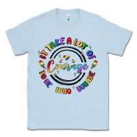 Dusty Blue gay pride Classic Tee - MaliasSmallBusiness