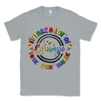Heather Grey gay pride Classic Tee - MaliasSmallBusiness