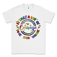 White gay pride Classic Tee - MaliasSmallBusiness