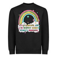 Black beautiful day to respect pronouns Heavyweight Sweatshirt - MaliasSmallBusiness