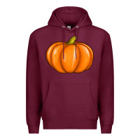 Burgundy pumpkin Premium Hoodie - texasbilliewilder