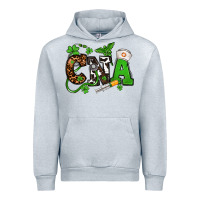 Heather Grey St. Patrick's Day CNA Urban Hoodie - OliviaCreatesArt