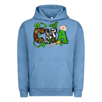Pigment Pebble Blue St. Patrick's Day CNA Urban Hoodie - OliviaCreatesArt