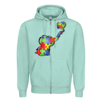 Autism Awareness Elephant Zipper Hoodie | Teevron