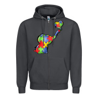 Smoke autism awareness elephant Zipper Hoodie - LillyAllenDesigns
