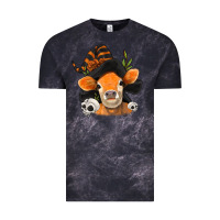 Cloud Black halloween witch cow Vintage Tee - Jasminsmagicworld