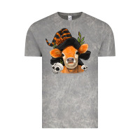 Cloud Rock halloween witch cow Vintage Tee - Jasminsmagicworld