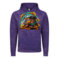 Cloud Purple Rottweiler  rainbow Vintage Hoodie - Artiststas
