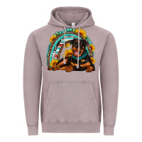 Vintage Zinc Rottweiler  rainbow Vintage Hoodie - Artiststas