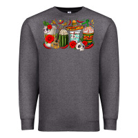 Charcoal Heather Hispanic Heritage Month Coffee Cups Premium Sweatshirt - texasbilliewilder