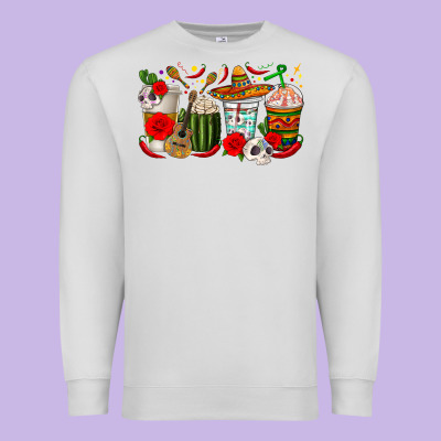 Hispanic Heritage Month Coffee Cups Premium Sweatshirt Designed By Texasbilliewilder