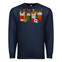 Navy Hispanic Heritage Month Coffee Cups Premium Sweatshirt - texasbilliewilder