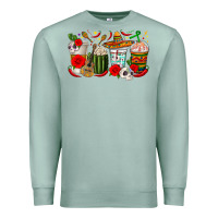 Seafoam Hispanic Heritage Month Coffee Cups Premium Sweatshirt - texasbilliewilder